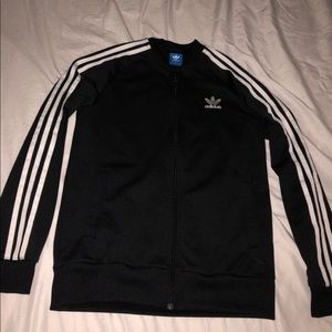 Adidas sweater- black with white stripes